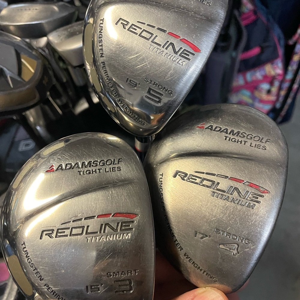 Adams golf redline right lies 2 pc set 
Wood 3/4/in right handed